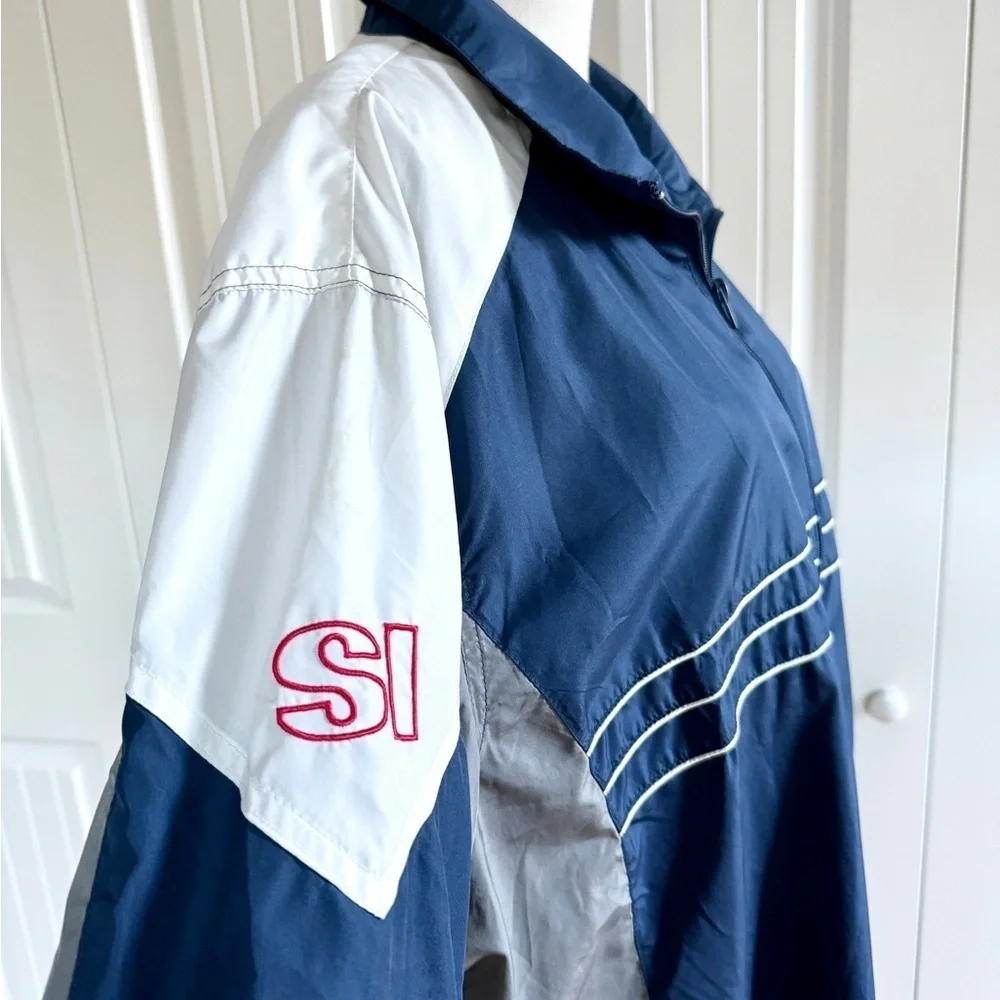 Los Angeles Chargers NFL Windbreaker Jacket Men’s XL Blue Colorblock Full Zip